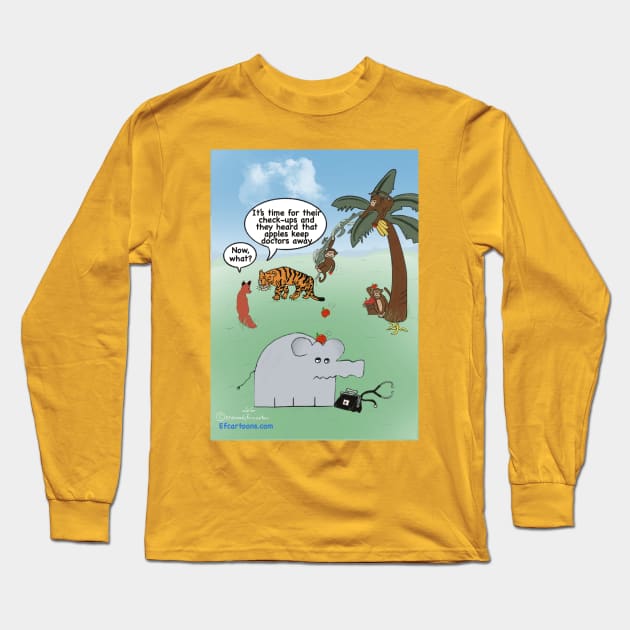 Hit the Road, Doc Long Sleeve T-Shirt by Enormously Funny Cartoons